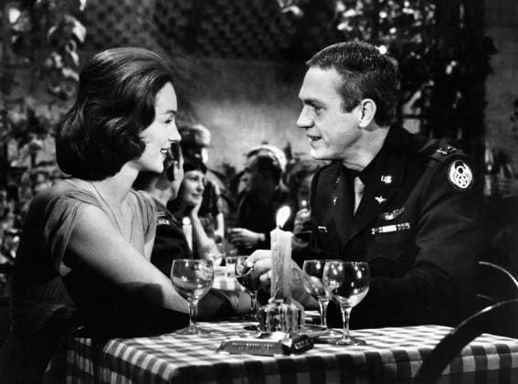 February 28, 2023, USA: Shirley Anne Field, Steve McQueen, on-set of the film, The War Lover , Columbia Pictures ,1962 USA - ZUMAg145 20230228_zap_g145_001 Copyright: xJTxVintagex
