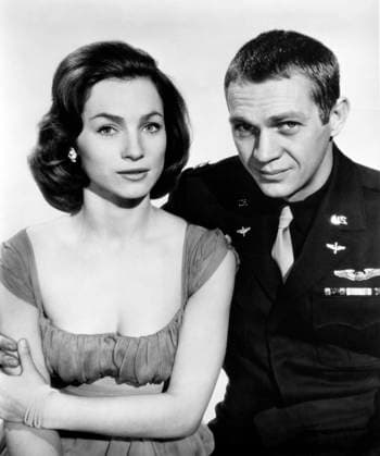 February 28, 2023, USA: Shirley Anne Field, Steve McQueen, on-set of the film, The War Lover , Columbia Pictures ,1962 USA - ZUMAg145 20230228_zap_g145_002 Copyright: xJTxVintagex
