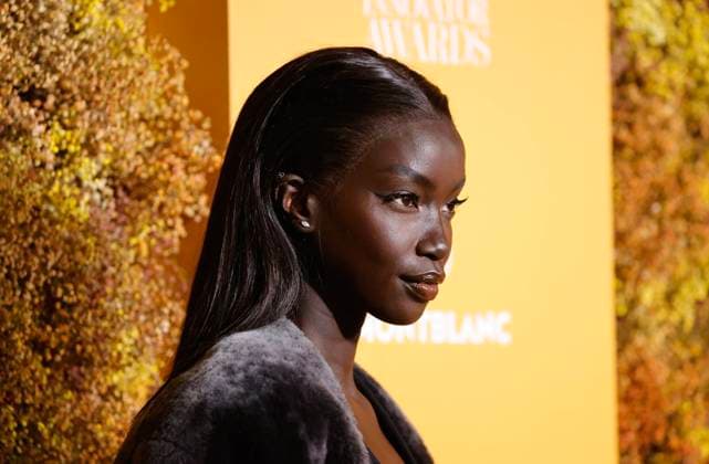 Anok Yai arrives on the red carpet at WSJ Magazine 2023 Innovator Awards on Wednesday, November 01, 2023 in New York City.  NYC2023110111224 JASONxSZENES