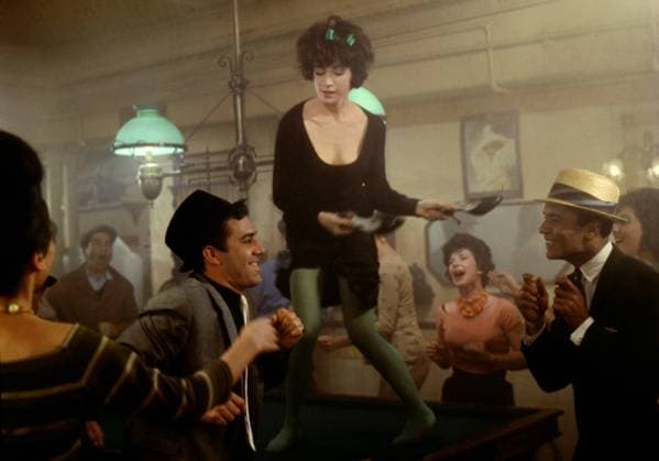 Film Irma La Douce Actress Shirley MacLaine in a scene of the film Hollywood, CA USA  Copyright: xLeoxFuchsx 0136 Shirley MacLaine (Irma La Douce) DANCE ON TABLE SET