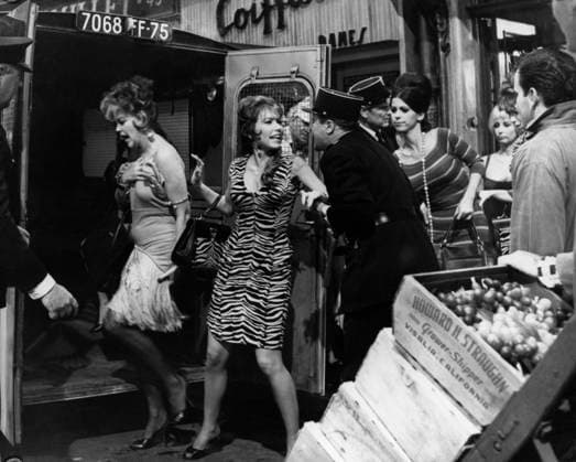 Film Irma La Douce Scene of the film Hollywood, CA USA  Copyright: xLeoxFuchsx 1255 Sheryl Deauville (Irma La Douce) Girls Arrested 5497_0070