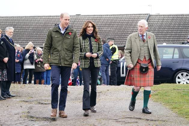 Entertainment Themen der Woche KW44 . 02 11 2023. Moray, Scotland United Kingdom. Prince William and Kate Middleton, the Prince and Princess of Wales , during a visit at the Outfit Moray charity in Scotland, United Kingdom.  xPoolx xi-Imagesx IIM-24778-0004