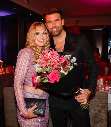 Jay Khan, Jessy Noe Scheuermann bei Micas 40th Birthday Bash Party im Bellucci Restaurant Berlin. *** Jay Khan, Jessy Noe Scheuermann at Micas 40th Birthday Bash Party at Bellucci Restaurant Berlin