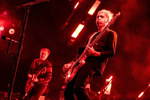 AMSTERDAM - The American rock band Queens of the Stone Age with singer and guitarist Josh Homme and bassist Michael Shuman on the left during a performance in the Ziggo Dome. ANP PAUL BERGEN netherlands out - belgium out  Copyright: xx x482993803x originalFilename: 482993803.jpg