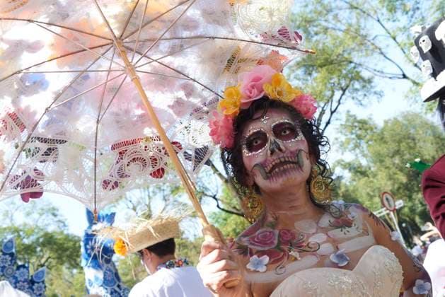 Bilder des Jahres 2023, News 11 November News Themen der Woche KW44 Mexiko, traditionelle Parade zum Tag der Toten 8th Edition of the Day of the Dead Mega Parade November 4, 2023, Mexico City, Mexico: Participants take part during the ˜ 8th Mega Day of the Dead Annual Parade at Reforma Avenue, on the occasion of ending the Day of the Dead celebrations. on November 4, 2023 in Mexico City, Mexico. (Photo by Carlos Tischler Eyepix Group) Copyright: xCarlosxTischler xEyepixxGroupx CT_04112023_103693