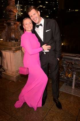 Ania Niedieck mit Ehemann Chris Hecker beim 41. Deutschen SportpresseBall 2023 in der Alten Oper. Frankfurt, 04.11.2023 *** Ania Niedieck with husband Chris Hecker at the 41 German Sports Press Ball 2023 in the Alte Oper Frankfurt, 04 11 2023 Foto:xF.xKernx xFuturexImagex sportpresseball_3292