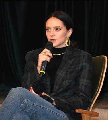 Milan,Italy MILANO MUSIC WEEK 2023 event presentation with Francesca Michielin and Nur Al Habash artistic director of MILANO MUSIC WEEK with institutions and sponsors In the photo:Francesca Michielin  Copyright: x xipa-agency.netx xNickxZonnax IPA_Agency_IPA41451537