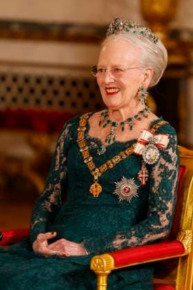 Queen Margrethe II of Denmark attends the gala dinner hosted by her in the framework of Spain s King Felipe VI and Queen Letizia s visit, in Copenhagen, Denmark, 06 november 2023. Spain s King Felipe VI and Queen Letizia are on a three-day visit to the country. Spain s King Felipe VI and Queen Letizia visit Copenhagen !ACHTUNG: NUR REDAKTIONELLE NUTZUNG!  Copyright: xJUANJOxMARTINx(es-ES)x GRAF882 20231106-55012251510_1