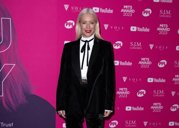 Denise Van Outen attends the Music Industry Trusts Award (MITS), at the Grosvenor House Hotel in London, England. UK. Monday 6th November 2023 - Copyright: xJWx FP_MITS_Award_003