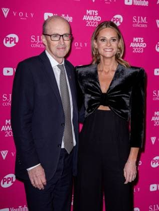 Peter Leathem and Lucy Dickins attends the Music Industry Trusts Award (MITS), at the Grosvenor House Hotel in London, England. UK. Monday 6th November 2023 - Copyright: xJWx FP_MITS_Award_021