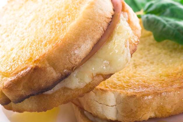 Croque Monsieur. Grilled bread with ham and cheese. , 15842026.jpg, bread, cheese, chevre, close, croque, food, grilled, ham, monsieur, sandwich, toast, RECORD DATE NOT STATED