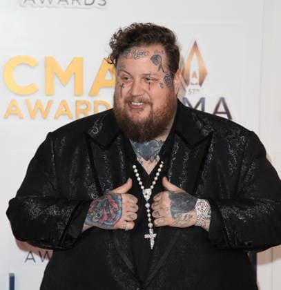 The 2023 CMA Awards at Bridgestone Arena Featuring: Jelly Roll Where: Nashville, Tennessee, United States When: 09 Nov 2023 Credit: Judy Eddy Cover Images EDITORIAL USE ONLY. NOT FOR USE BY NEWSPAPERS BASED IN THE UK. Copyright: xJudyxEddyx 53195096