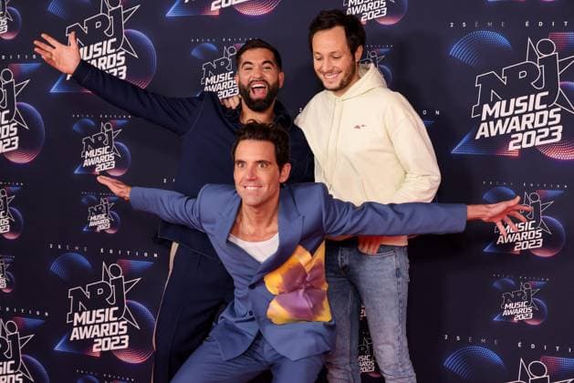 Photocall de la 25eme cÃ rÃ monie des NRJ Music Awards (NMA) au palais des Festivals et des Congres de Cannes Kendji Girac, Vianney et Mika au photocall de la 25eme cÃ rÃ monie des NRJ Music Awards (NMA) au palais des Festivals et des Congres de Cannes, France, le 10 novembre 2023. Dominique Jacovides Bestimage Celebs attend the 25th NRJ Music Awards - Red Carpet arrivals at Palais des Festivals in Cannes, France, on November 10, 2023. Cannes France  Copyright: xDOMINIQUExJACOVIDESx xBESTIMAGExDOMINIQUExJACOVIDESx xBESTIMAGEx