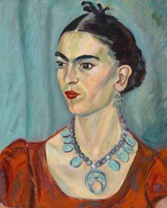 Painting of female Frida Kahlo painted portrait Copyright: xClearedx tkah20160722859