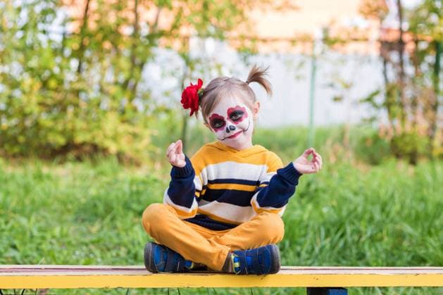 .A little preschool girl with Painted Face, smiling at the camera on the playground, celebrates Halloween or Mexican Day of the Dead., model released, , 34286520.jpg, mexico, halloween, skull, dead, girl, day, costume, face, death, art, child, paint, portrait, celebration, mask, skeleton, mexican, carnival, festival, kid, holiday, horror, makeup, beautiful, outdoors, day of the dead, traditional, decoration, childhood, make-up, event, happy, rose, preschooler, america, smiling, sister, scary, make up, party, emotional, floral, blonde, playground, autumn, november, el dia de los muertos, usa RECORD DATE NOT STATED