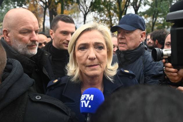 News Themen der Woche KW45 News Bilder des Tages Manifestation contre l antisemitisme a Paris : Marine Le Pen ( Rassemblement national ) - NEWS : Manifestation contre l antisemitisme - Paris - 12 11 2023 FedericoPestellini Panoramic 