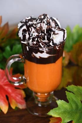 Pumpkin chocolate beverage with whipped cream and chocolate topping , 36086070.jpg, Pumpkin, chocolate, topping, whipped cream, cream, latte, dessert, autumn, smoothie, beverages, food, drink, cocktail, glass, flavor, taste, consumption, festivity, celebration, gourmet, tasting, saturated, transparent, portion, Buffet, Banquet, dinner, goblet, holiday, feast, Tipple, Fresh, Muddled, puree, Cocktail, sweets, fructose, pulp, organic, Dainty, homemade, Yummy, Buttercream, luncheon, brunch, lunch, vegetable, Edible, Vertically shot RECORD DATE NOT STATED