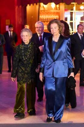 13-11-2023 Madrid Queen Sofia and Princess Irene of Greece attend the 38th edition of the BMW painting prize concert at the royal theatre in Madrid. No Spain Â  Copyright: xPPEx