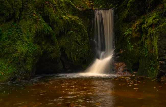 Geroldsauer Wasserfall im Herbst, Fluss Grobbach, Geroldsau, Baden-Baden, Nordschwarzwald, Baden-Württemberg, Deutschland, Europa *** Geroldsauer Waterfall at Fall, River Grobbach, Geroldsau, Bathing Baden, Northern Black Forest, Bathing Württemberg, Germany, Europe Copyright: imageBROKER/DetlefxDenne ibxdet09832833.jpg