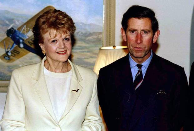 Prince Charles, Angela Lansbury PRINCE CHARLES WITH ANGELA LANSBURY AT THE LA BRITISH CONSULATE, Credit:James Aylott Avalon  Copyright: xJamesxAylottx xAvalonx 0520016791