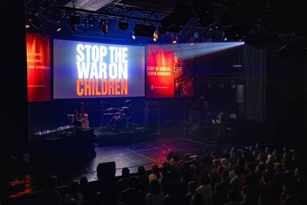 AMSTERDAM - A benefit evening for child victims of war violence. The event raises money for the Save The Children organization, which now works for children in Israel and Gaza. ANP RAMON VAN FLYMEN netherlands out - belgium out  Copyright: xx x483977751x originalFilename: 483977751.jpg