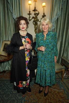 Royal reception at Clarence House Queen Camilla (right) and Helena Bonham Carter during a reception celebrating 30 years of the Forward Arts Foundation at Clarence House in London., Credit:Yui Mok Avalon UK, London  Copyright: xYuixMokx xAvalonx 0813142231