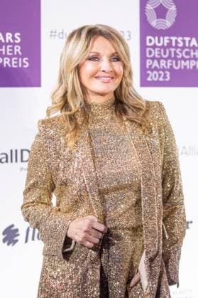 Moderatorin Frauke Ludowig. DUFTSTARS 2023 - Deutscher Parfumpreis Verleihung des deutschen Parfumpreises DUFTSTARS durch die Fragrance Foundation am 16.11.2023, Rheinterrassen, Duesseldorf.