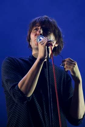 November 18, 2023, Mexico City, Ciudad de Mexico, Mexico: November 17,2023, Mexico City, Mexico: Thomas Mars lead of the French rock band Phoenix performs on stage during the day one of the Corona Capital 2023 Music Festival at Autodromo Hermanos Rodriguez. on November 17, 2023 in Mexico City, Mexico. Mexico City Mexico - ZUMAe321 20231118_zea_e321_058 Copyright: xEssenexHernandez xEyepixxGroupx