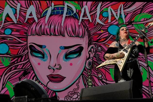 Corona Capital 2023 Music Festival - Day 3 November 19,2023, Mexico City, Mexico: Australian singer Naomi Saalfield, known as Nai Palm performs on stage during the day three of the Corona Capital 2023 Music Festival at Autodromo Hermanos Rodriguez. on November 19, 2023 in Mexico City, Mexico. (Photo By Essene Hernandez Eyepix Group) Copyright: xEssenexHernandez xEyepixxGroupx EH_19112023_105084
