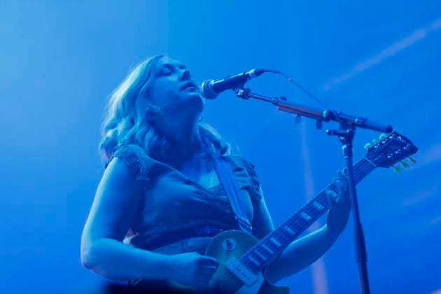 Corona Capital 2023 Music Festival - Day 3 November 19,2023, Mexico City, Mexico: Corin Tucker member of The Sleater-Kinney band performs on stage during the day three of the Corona Capital 2023 Music Festival at Autodromo Hermanos Rodriguez. on November 19, 2023 in Mexico City, Mexico. (Photo By Essene Hernandez Eyepix Group) Copyright: xEssenexHernandez xEyepixxGroupx EH_19112023_105166