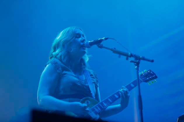 Corona Capital 2023 Music Festival - Day 3 November 19,2023, Mexico City, Mexico: Corin Tucker member of The Sleater-Kinney band performs on stage during the day three of the Corona Capital 2023 Music Festival at Autodromo Hermanos Rodriguez. on November 19, 2023 in Mexico City, Mexico. (Photo By Essene Hernandez Eyepix Group) Copyright: xEssenexHernandez xEyepixxGroupx EH_19112023_105169