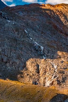 Creative Highlights World Alpine summer view at Stubai Glacier, Mutterbergalm, Stubaital valley, Innsbruck, Austria Stubaier Gletscher ax 013