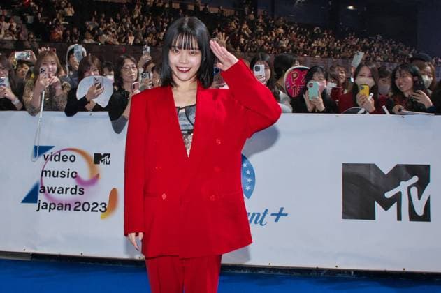 Japanese singer Aina the End attends a blue carpet event during the MTV VMAJ(Video Music Awards Japan) 2023 Pre-Show in Yokohama, Kanagawa-Prefecture, Japan on Wednesday, November 22, 2023.  TKP2023112205 KEIZOxMORI