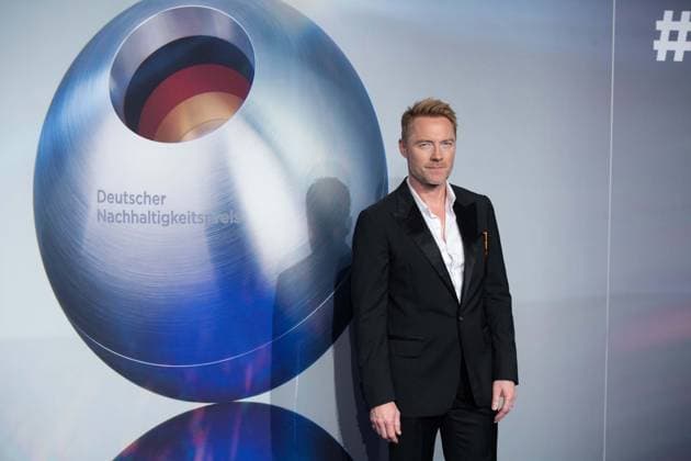 Ronan KEATING,. Saenger, Musiker, Roter Teppich, Red Carpet Show, Ankunft, arrival, Verleihung Deutscher Nachhaltigkeitspreis in Duesseldorf am 23.11.2023.