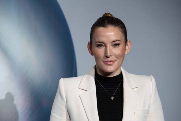 Jeannine MICHAELSEN, Moderatorin, Roter Teppich, Red Carpet Show, Ankunft, arrival, Verleihung Deutscher Nachhaltigkeitspreis in Duesseldorf am 23.11.2023.