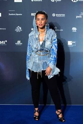 Domitilia BARROS, Miss Germany 2022, Roter Teppich, Red Carpet Show, Ankunft, arrival, Verleihung Deutscher Nachhaltigkeitspreis in Duesseldorf am 23.11.2023.