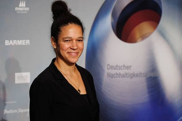 24.1.2023. Düsseldorf. Deutscher Nachhaltigkeitspreis 2023. Zum 16. Mal werden gemeinsam mit der Bundesregierung und weiteren Partnern im Düsseldorfer Martim Hotel Vorreiter:innen der Nachhaltigkeit ausgezeichnet. Prämiert werden die Sieger:innen der Wettbewerbe Unternehmen, Sport, Internationaler Deutscher Nachhaltigkeitspreis, Architektur und des Next Economy Awards. Hier: Célia äaöic. Düsseldorf Maritim Hotel Nordrhein-Westfalen Deutschland