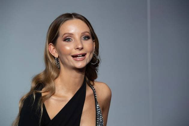 Anna HILTROP, Model, Roter Teppich, Red Carpet Show, Ankunft, arrival, Verleihung Deutscher Nachhaltigkeitspreis in Duesseldorf am 24.11.2023.