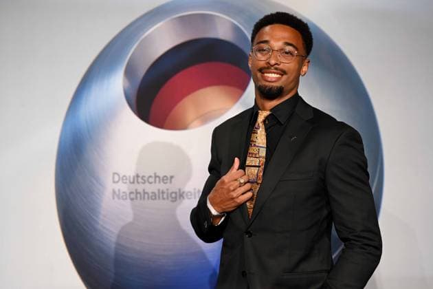 Deutscher Nachhaltigkeitspreis 2023 am 24.11.2023 im Maritim Hotel in Düsseldorf Leo Neugebauer ( Zehnkampf-Shooting-Star )