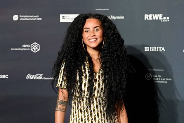 Deutscher Nachhaltigkeitspreis 2023 am 24.11.2023 im Maritim Hotel in Düsseldorf Domitila Barros ( Influencerin )