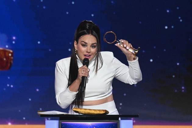 Polish-Czech singer Ewa Farna became absolute winner of the Czech Nightingale pop music poll, in Prague, Czech Republic, November 24, 2023. (CTKxPhoto MichaelaxRihova) CTKPhotoP2023112408642  CTKPhotoP2023112408642