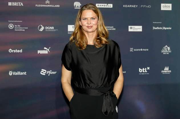 Britta Steffen bei der Verleihung des 16. Deutschen Nachhaltigkeitspreises 2023 im Maritim Hotel. Düsseldorf, 24.11.2023