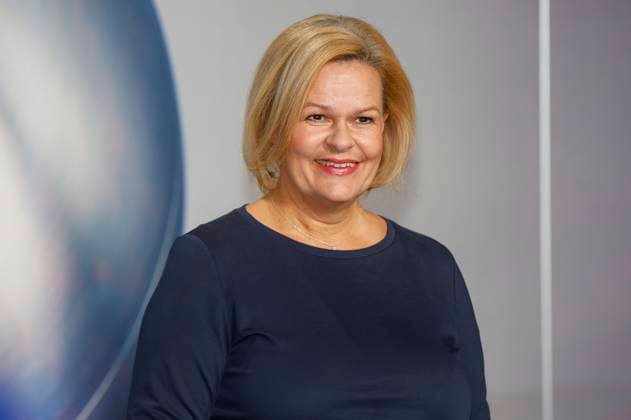 Nancy Faeser bei der Verleihung des 16. Deutschen Nachhaltigkeitspreises 2023 im Maritim Hotel. Düsseldorf, 24.11.2023