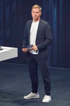 Sebastian Steudtner bei der Verleihung des 16. Deutschen Nachhaltigkeitspreises 2023 im Maritim Hotel. Düsseldorf, 24.11.2023