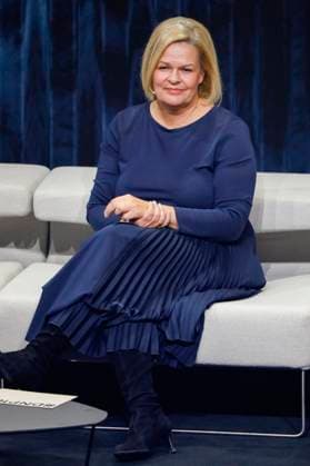 Nancy Faeser bei der Verleihung des 16. Deutschen Nachhaltigkeitspreises 2023 im Maritim Hotel. Düsseldorf, 24.11.2023