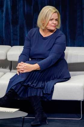 Nancy Faeser bei der Verleihung des 16. Deutschen Nachhaltigkeitspreises 2023 im Maritim Hotel. Düsseldorf, 24.11.2023