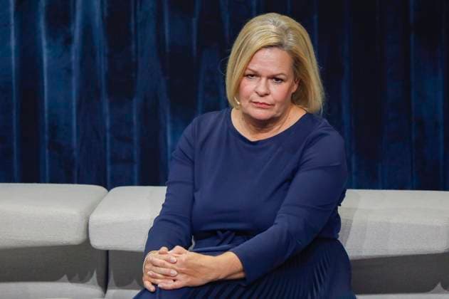 Nancy Faeser bei der Verleihung des 16. Deutschen Nachhaltigkeitspreises 2023 im Maritim Hotel. Düsseldorf, 24.11.2023