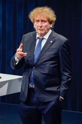 Michael Braungart bei der Verleihung des 16. Deutschen Nachhaltigkeitspreises 2023 im Maritim Hotel. Düsseldorf, 24.11.2023