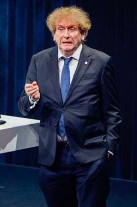 Michael Braungart bei der Verleihung des 16. Deutschen Nachhaltigkeitspreises 2023 im Maritim Hotel. Düsseldorf, 24.11.2023