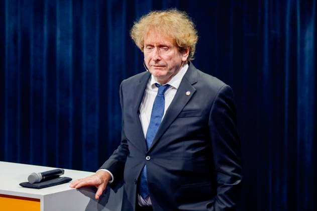 Michael Braungart bei der Verleihung des 16. Deutschen Nachhaltigkeitspreises 2023 im Maritim Hotel. Düsseldorf, 24.11.2023